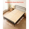image:imageVEVOR Bunkie Board Twin Size 35 x 71 Foldable Box Spring 04 Thicker Wooden Bed Boards for Under Mattress Bed Slats with No Assembly Required Easytouse Bed Support BoardQueen