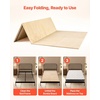 image:imageVEVOR Bunkie Board Twin Size 35 x 71 Foldable Box Spring 04 Thicker Wooden Bed Boards for Under Mattress Bed Slats with No Assembly Required Easytouse Bed Support BoardQueen