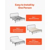 image:imageVEVOR Bunkie Board Twin Size 35 x 71 Foldable Box Spring 04 Thicker Wooden Bed Boards for Under Mattress Bed Slats with No Assembly Required Easytouse Bed Support BoardFull