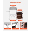 image:imageVEVOR Camping Kitchen Table Outdoor Camp Cooking Table Aluminum Portable Cook Station with Storage Cupboard Carrying Bag Detachable Windscreen Quick Setup for BBQ Party Picnic RV Travel BlackBrown