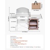 image:imageVEVOR Camping Kitchen Table Outdoor Camp Cooking Table Aluminum Portable Cook Station with Storage Cupboard Carrying Bag Detachable Windscreen Quick Setup for BBQ Party Picnic RV Travel BlackBrown