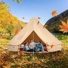 image:imageVEVOR Canvas Tent Bell Yurt 4 Seasons for Camping with Stove Jack Breathable Holds up to 4 People Family Camping Outdoor Hunting Party5m164ft