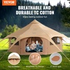 image:imageVEVOR Canvas Tent Bell Yurt 4 Seasons for Camping with Stove Jack Breathable Holds up to 4 People Family Camping Outdoor Hunting Party5m164ftside pole