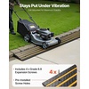 image:imageVEVOR Car Driveway Rubber Curb Ramp 2 Pack 488inchLong Heavy Duty Low Profile Slope Ramps 26 Rise 33069 lbs Load Capacity Reflective Safety Strips for Vehicles RVs and Wheelchairs488inchLong 1 Pack