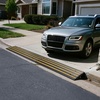 image:imageVEVOR Car Driveway Rubber Curb Ramp 2 Pack 488inchLong Heavy Duty Low Profile Slope Ramps 26 Rise 33069 lbs Load Capacity Reflective Safety Strips for Vehicles RVs and Wheelchairs488inchLong 3 Pack
