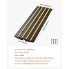 image:imageVEVOR Car Driveway Rubber Curb Ramp 2 Pack 488inchLong Heavy Duty Low Profile Slope Ramps 26 Rise 33069 lbs Load Capacity Reflective Safety Strips for Vehicles RVs and Wheelchairs488inchLong 1 Pack