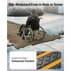 image:imageVEVOR Car Driveway Rubber Curb Ramp 2 Pack 488inchLong Heavy Duty Low Profile Slope Ramps 26 Rise 33069 lbs Load Capacity Reflective Safety Strips for Vehicles RVs and Wheelchairs488inchLong 3 Pack