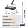 image:imageVEVOR Carpet Sweeper 787 in Sweeping Paths Floor Sweeper Manual Non Electric 300 ml Dustbin Capacity with Comb for Home Office Rugs Hardwood Surfaces Wood Floors Laminate Cleans Dust Pet HairPurple