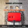 image:imageVEVOR Carpet Sweeper 787 in Sweeping Paths Floor Sweeper Manual Non Electric 300 ml Dustbin Capacity with Comb for Home Office Rugs Hardwood Surfaces Wood Floors Laminate Cleans Dust Pet HairRed