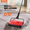 image:imageVEVOR Carpet Sweeper 787 in Sweeping Paths Floor Sweeper Manual Non Electric 300 ml Dustbin Capacity with Comb for Home Office Rugs Hardwood Surfaces Wood Floors Laminate Cleans Dust Pet HairRed