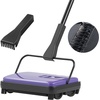 image:imageVEVOR Carpet Sweeper 787 in Sweeping Paths Floor Sweeper Manual Non Electric 300 ml Dustbin Capacity with Comb for Home Office Rugs Hardwood Surfaces Wood Floors Laminate Cleans Dust Pet HairPurple