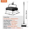 image:imageVEVOR Carpet Sweeper 787 in Sweeping Paths Floor Sweeper Manual Non Electric 300 ml Dustbin Capacity with Comb for Home Office Rugs Hardwood Surfaces Wood Floors Laminate Cleans Dust Pet HairBlack