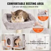 image:imageVEVOR Cat Tree for Indoor Cats 685 Cat Tower with 2 Cat Condos Sisal Scratching Post Hammocks Top Perches Jumping Platforms and Ramp Cat Furniture Activity Center with Hang Balls Light GreyLight Grey
