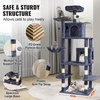 image:imageVEVOR Cat Tree for Indoor Cats 685 Cat Tower with 2 Cat Condos Sisal Scratching Post Hammocks Top Perches Jumping Platforms and Ramp Cat Furniture Activity Center with Hang Balls Light GreyDark Grey