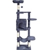 image:imageVEVOR Cat Tree for Indoor Cats 685 Cat Tower with 2 Cat Condos Sisal Scratching Post Hammocks Top Perches Jumping Platforms and Ramp Cat Furniture Activity Center with Hang Balls Light GreyDark Grey