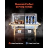 image:imageVEVOR Chafing Dish Buffet Set 8 Qt 6 Pack Stainless Steel Chafer with 6 Full Size Pans Rectangle Catering Warmer Server with Lid Water Pan Stand Fuel Holder for Weddings Parties Banquets SilverGold