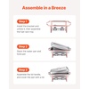 image:imageVEVOR Chafing Dish Buffet Set 8 Qt 6 Pack Stainless Steel Chafer with 6 Full Size Pans Rectangle Catering Warmer Server with Lid Water Pan Stand Fuel Holder for Weddings Parties Banquets SilverRose Gold