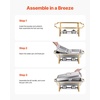 image:imageVEVOR Chafing Dish Buffet Set 8 Qt 6 Pack Stainless Steel Chafer with 6 Full Size Pans Rectangle Catering Warmer Server with Lid Water Pan Stand Fuel Holder for Weddings Parties Banquets SilverGold