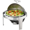 image:imageVEVOR Chafing Dish Buffet Set 8 Qt 6 Pack Stainless Steel Chafer with 6 Full Size Pans Rectangle Catering Warmer Server with Lid Water Pan Stand Fuel Holder for Weddings Parties Banquets SilverSilver