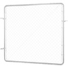 image:imageVEVOR Chain Link Fence Gate 72 x 48 in Adjustable Chain Link Fence Panel Fit 226 ft W x 6 ft H Garden Fence Gate Opening Fencing Gate with Plastic Coating for Farm Black Posts Not IncludedSilver