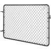 image:imageVEVOR Chain Link Fence Gate 72 x 48 in Adjustable Chain Link Fence Panel Fit 226 ft W x 6 ft H Garden Fence Gate Opening Fencing Gate with Plastic Coating for Farm Black Posts Not IncludedBlack