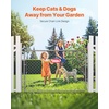 image:imageVEVOR Chain Link Fence Gate 72 x 48 in Adjustable Chain Link Fence Panel Fit 226 ft W x 6 ft H Garden Fence Gate Opening Fencing Gate with Plastic Coating for Farm Black Posts Not IncludedSilver