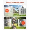 image:imageVEVOR Chain Link Fence Gate 72 x 48 in Adjustable Chain Link Fence Panel Fit 226 ft W x 6 ft H Garden Fence Gate Opening Fencing Gate with Plastic Coating for Farm Black Posts Not IncludedSilver