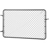 image:imageVEVOR Chain Link Fence Gate 72 x 48 in Adjustable Chain Link Fence Panel Fit 226 ft W x 6 ft H Garden Fence Gate Opening Fencing Gate with Plastic Coating for Farm Black Posts Not IncludedBlack