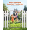 image:imageVEVOR Chain Link Fence Gate 72 x 48 in Adjustable Chain Link Fence Panel Fit 226 ft W x 6 ft H Garden Fence Gate Opening Fencing Gate with Plastic Coating for Farm Black Posts Not IncludedSilver