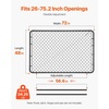 image:imageVEVOR Chain Link Fence Gate 72 x 48 in Adjustable Chain Link Fence Panel Fit 226 ft W x 6 ft H Garden Fence Gate Opening Fencing Gate with Plastic Coating for Farm Black Posts Not IncludedBlack