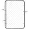 image:imageVEVOR Chain Link Fence Gate 72 x 48 in Adjustable Chain Link Fence Panel Fit 226 ft W x 6 ft H Garden Fence Gate Opening Fencing Gate with Plastic Coating for Farm Black Posts Not IncludedSilver