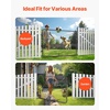 image:imageVEVOR Chain Link Fence Gate 72 x 48 in Adjustable Chain Link Fence Panel Fit 226 ft W x 6 ft H Garden Fence Gate Opening Fencing Gate with Plastic Coating for Farm Black Posts Not IncludedBlack