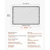 image:imageVEVOR Chain Link Fence Gate 72 x 48 in Adjustable Chain Link Fence Panel Fit 226 ft W x 6 ft H Garden Fence Gate Opening Fencing Gate with Plastic Coating for Farm Black Posts Not IncludedBlack