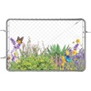 image:imageVEVOR Chain Link Fence Gate 72 x 48 in Adjustable Chain Link Fence Panel Fit 226 ft W x 6 ft H Garden Fence Gate Opening Fencing Gate with Plastic Coating for Farm Black Posts Not IncludedSilver