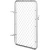 image:imageVEVOR Chain Link Fence Gate 72 x 48 in Adjustable Chain Link Fence Panel Fit 226 ft W x 6 ft H Garden Fence Gate Opening Fencing Gate with Plastic Coating for Farm Black Posts Not IncludedSilver
