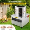 image:imageVEVOR Chicken Plucker Machine 20inch Stainless Steel Drum Feather Plucker Defeathering Equipment with 108 Soft Rubber Plucking Fingers Simple Debris Collection for Chicken Poultry Plucking4 Legs  20 Inch
