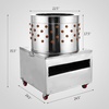 image:imageVEVOR Chicken Plucker Machine 20inch Stainless Steel Drum Feather Plucker Defeathering Equipment with 108 Soft Rubber Plucking Fingers Simple Debris Collection for Chicken Poultry Plucking4 Legs  236 Inch