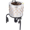 image:imageVEVOR Chicken Plucker Machine 20inch Stainless Steel Drum Feather Plucker Defeathering Equipment with 108 Soft Rubber Plucking Fingers Simple Debris Collection for Chicken Poultry Plucking3 Legs  20 Inch