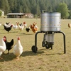 image:imageVEVOR Chicken Plucker Machine 20inch Stainless Steel Drum Feather Plucker Defeathering Equipment with 108 Soft Rubber Plucking Fingers Simple Debris Collection for Chicken Poultry Plucking3 Legs  157 Inch