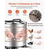 image:imageVEVOR Chicken Plucker Machine 20inch Stainless Steel Drum Feather Plucker Defeathering Equipment with 108 Soft Rubber Plucking Fingers Simple Debris Collection for Chicken Poultry Plucking3 Legs  157 Inch