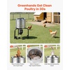 image:imageVEVOR Chicken Plucker Machine 20inch Stainless Steel Drum Feather Plucker Defeathering Equipment with 108 Soft Rubber Plucking Fingers Simple Debris Collection for Chicken Poultry Plucking3 Legs  157 Inch