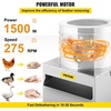 image:imageVEVOR Chicken Plucker Machine 20inch Stainless Steel Drum Feather Plucker Defeathering Equipment with 108 Soft Rubber Plucking Fingers Simple Debris Collection for Chicken Poultry Plucking4 Legs  20 Inch