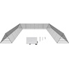 image:imageVEVOR Chicken Tunnels for Yard Metal Poultry Playpen for Outside with Waterproof Cover amp Corner Frames 1181 x 28 x 242 inch LxWxH Easy to Setup Also Widely Used for Ducks Rabbits Geese CoopPanel  Corner  Tarp