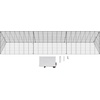 image:imageVEVOR Chicken Tunnels for Yard Metal Poultry Playpen for Outside with Waterproof Cover amp Corner Frames 1181 x 28 x 242 inch LxWxH Easy to Setup Also Widely Used for Ducks Rabbits Geese CoopSingle Panel  Tarp