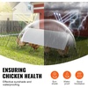 image:imageVEVOR Chicken Tunnels for Yard Metal Poultry Playpen for Outside with Waterproof Cover amp Corner Frames 1181 x 28 x 242 inch LxWxH Easy to Setup Also Widely Used for Ducks Rabbits Geese CoopPanel  Corner  Tarp