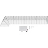 image:imageVEVOR Chicken Tunnels for Yard Metal Poultry Playpen for Outside with Waterproof Cover amp Corner Frames 1181 x 28 x 242 inch LxWxH Easy to Setup Also Widely Used for Ducks Rabbits Geese CoopPanel  Corner  Tarp