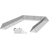 image:imageVEVOR Chicken Tunnels for Yard Metal Poultry Playpen for Outside with Waterproof Cover amp Corner Frames 1181 x 28 x 242 inch LxWxH Easy to Setup Also Widely Used for Ducks Rabbits Geese CoopPanel  Corner  Tarp