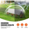 image:imageVEVOR Chicken Tunnels for Yard Metal Poultry Playpen for Outside with Waterproof Cover amp Corner Frames 1181 x 28 x 242 inch LxWxH Easy to Setup Also Widely Used for Ducks Rabbits Geese CoopPanel  Corner  Tarp