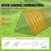 image:imageVEVOR Chicken Tunnels for Yard Metal Poultry Playpen for Outside with Waterproof Cover amp Corner Frames 1181 x 28 x 242 inch LxWxH Easy to Setup Also Widely Used for Ducks Rabbits Geese CoopSingle Panel  Tarp