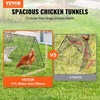 image:imageVEVOR Chicken Tunnels for Yard Metal Poultry Playpen for Outside with Waterproof Cover amp Corner Frames 1181 x 28 x 242 inch LxWxH Easy to Setup Also Widely Used for Ducks Rabbits Geese CoopPanel  Corner  Tarp
